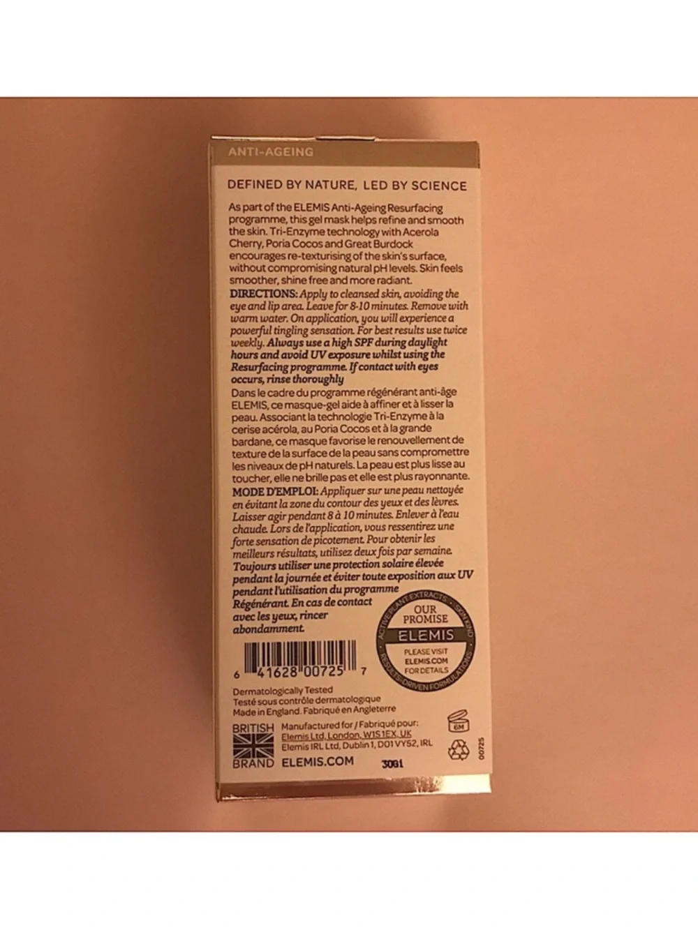 ELEMIS Dynamic Resurfacing Gel Mask - Skin Smoothing Mask  1.6 fl oz / 50 ml